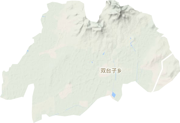 雙臺子鄉地形圖