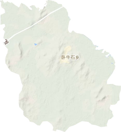 臥牛石鄉(xiāng)地形圖