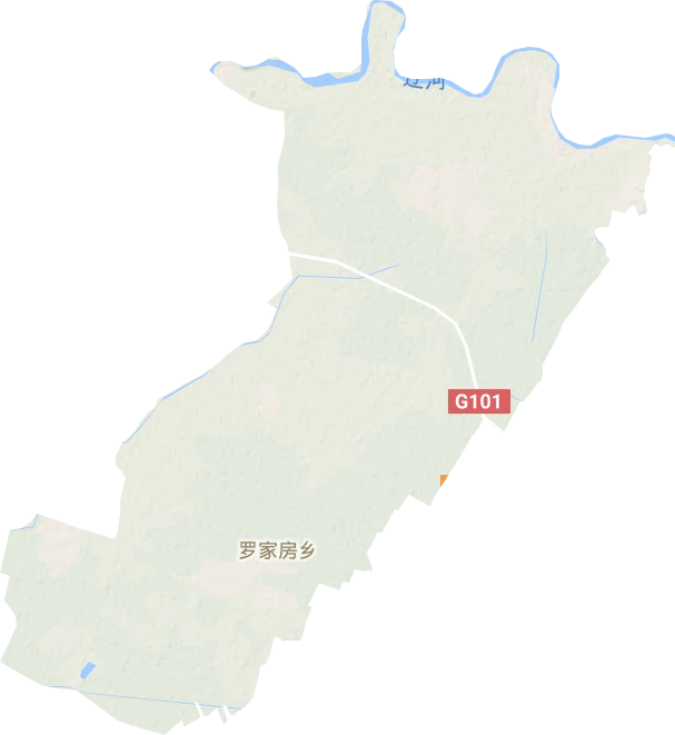 羅家房鎮(zhèn)地形圖