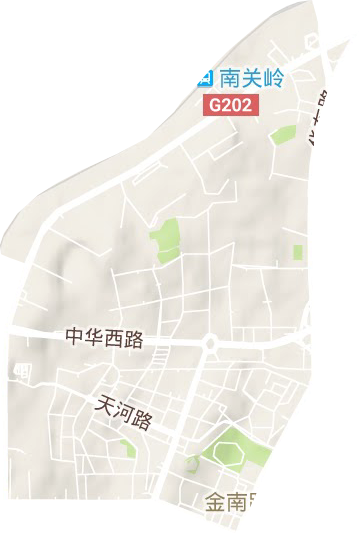 中華路街道地形圖
