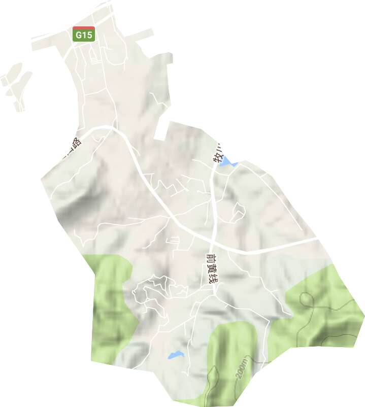 大連華僑果樹農場地形圖