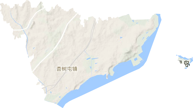杏樹街道地形圖