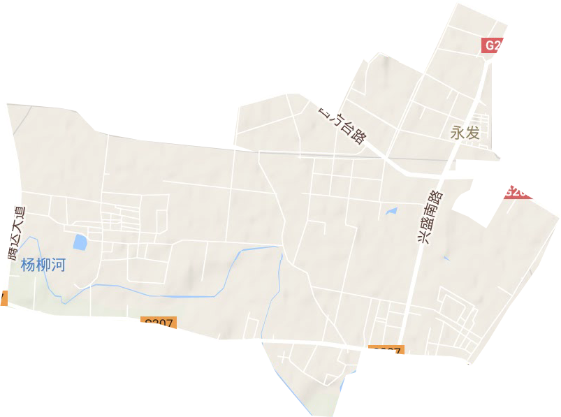 永發街道地形圖