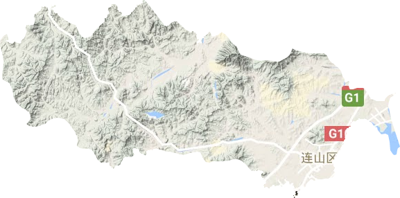 連山區(qū)地形圖