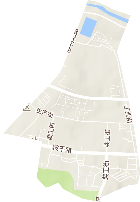 沙河街道地形圖
