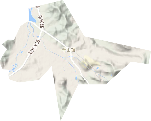 千山街道地形圖