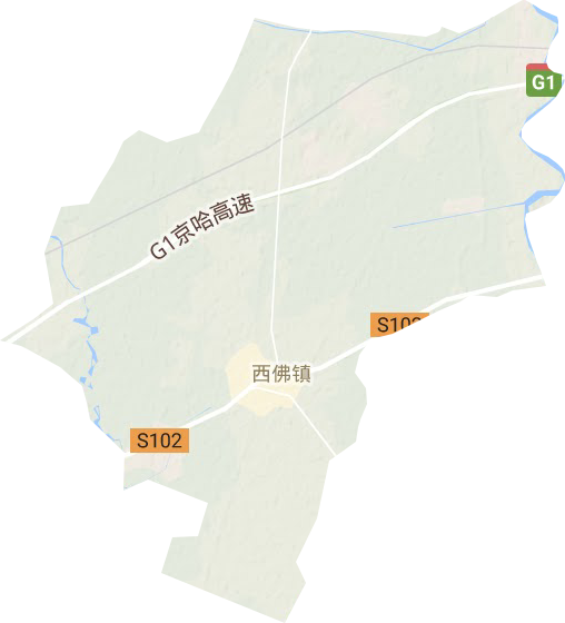 西佛鎮地形圖