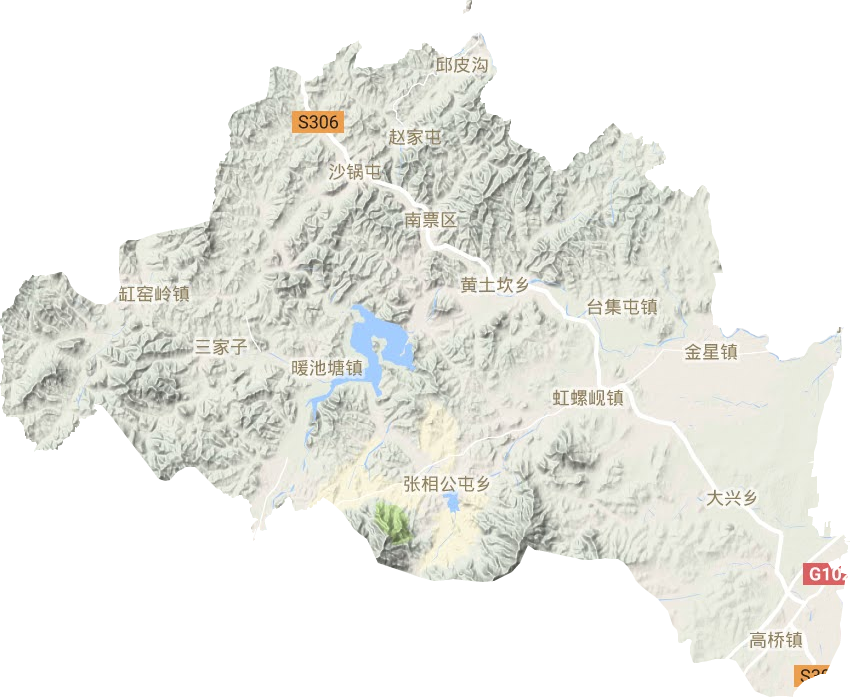 南票區地形圖