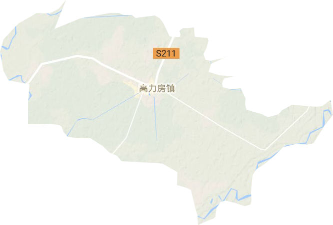 高力房鎮地形圖