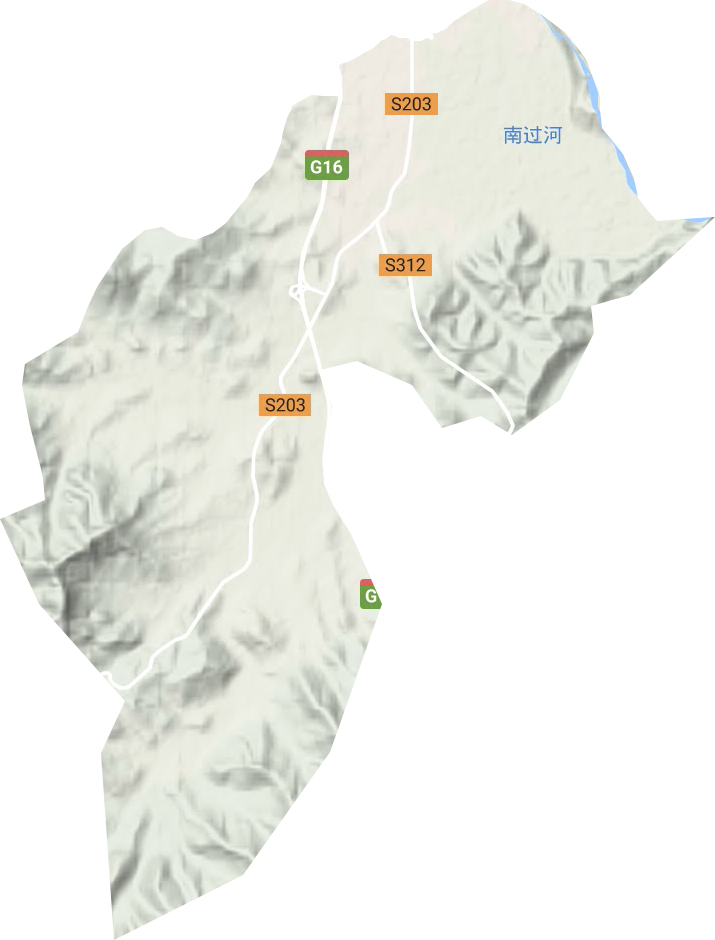 雅河街道地形圖