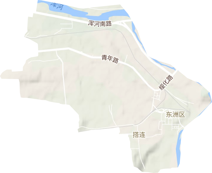 搭連街道地形圖