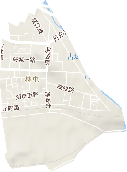 樸屯街道地形圖