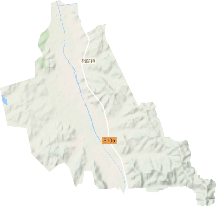 塔峪鎮地形圖