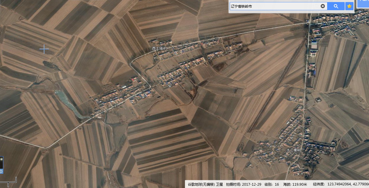 谷歌衛星地圖高清2019村莊（華北平原）